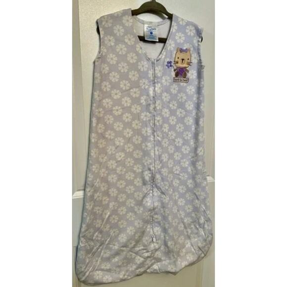 Halo SleepSack in‎ Soft Purple and White Flowers Medium - Picture 1 of 5